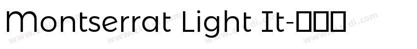Montserrat Light It字体转换